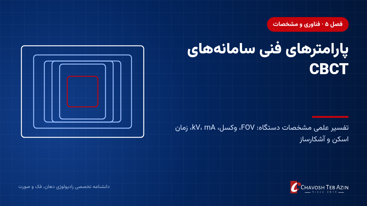مشخصات فنی CBCT: تفسیر علمی پارامترهای فنی سامانه‌های تصویربرداری